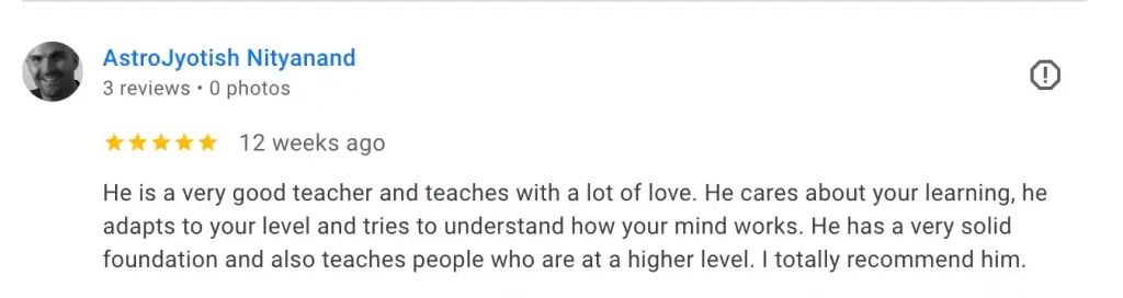 AstroJyotish Nityanand testimonial for Gaurav Dave, Vedic Astrologer and Jyotish Teacher